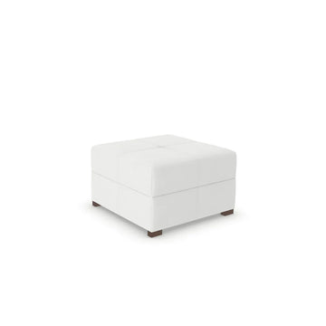 Ex Display - Square Corner Footstool - 82cm x 82cm - Micro Velvet Ash Grey (SHUB508)