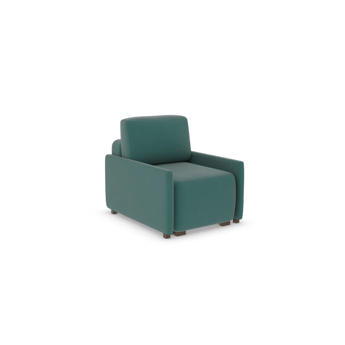 Ex Display - Poppy Chair Bed Settee-Micro Velvet Spanish Teal (SHUB758)