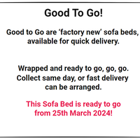 Good To GO - Charlie Corner Sofa Bed LHF - Micro Weave Sky (Shub516)