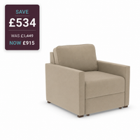 Ex Display - Alice Chair Bed Settee-Micro Velvet Taupe (SHUB767)