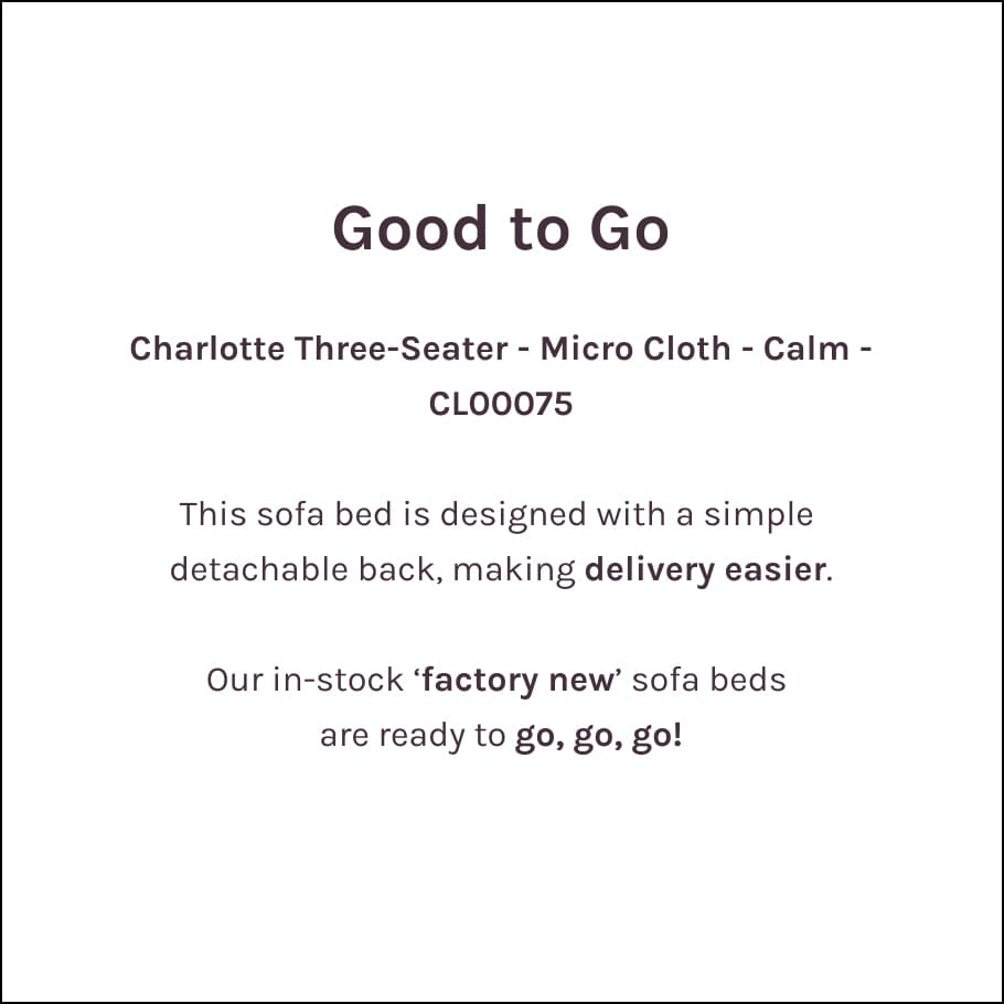 Good To Go | Charlotte Three-Seater
