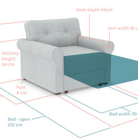 Delanie Chair Bed Settee