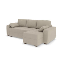 Ex Display - George Corner Sofa Bed - RHF- Micro Weave Linen (SHUB801)