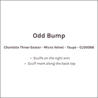 Odd Bump | Charlotte Three-Seater