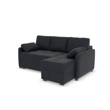 Good To Go - Ashley Corner Sofa Bed - RHF-Micro Cloth Eclipse (SHUB746)