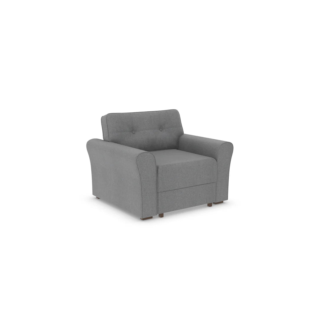 Good To Go - Jodie Chair Bed Settee-Micro Weave Pebble (SHUB747)