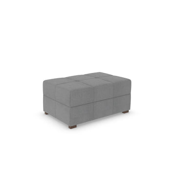Harry Corner Footstool - 108cm x 70cm -Micro Weave Pebble (SHUB712)