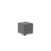 Good To Go - Ashley Corner Footstool - 55x55cm-Micro Velvet Ash Grey (SHUB729)