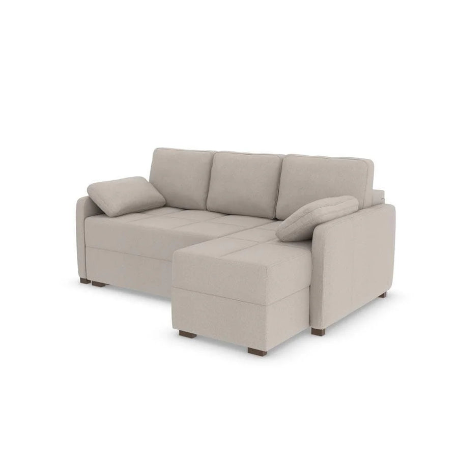 Ashley Corner Sofa Bed - RHF-Micro Weave Linen (SHUB737)