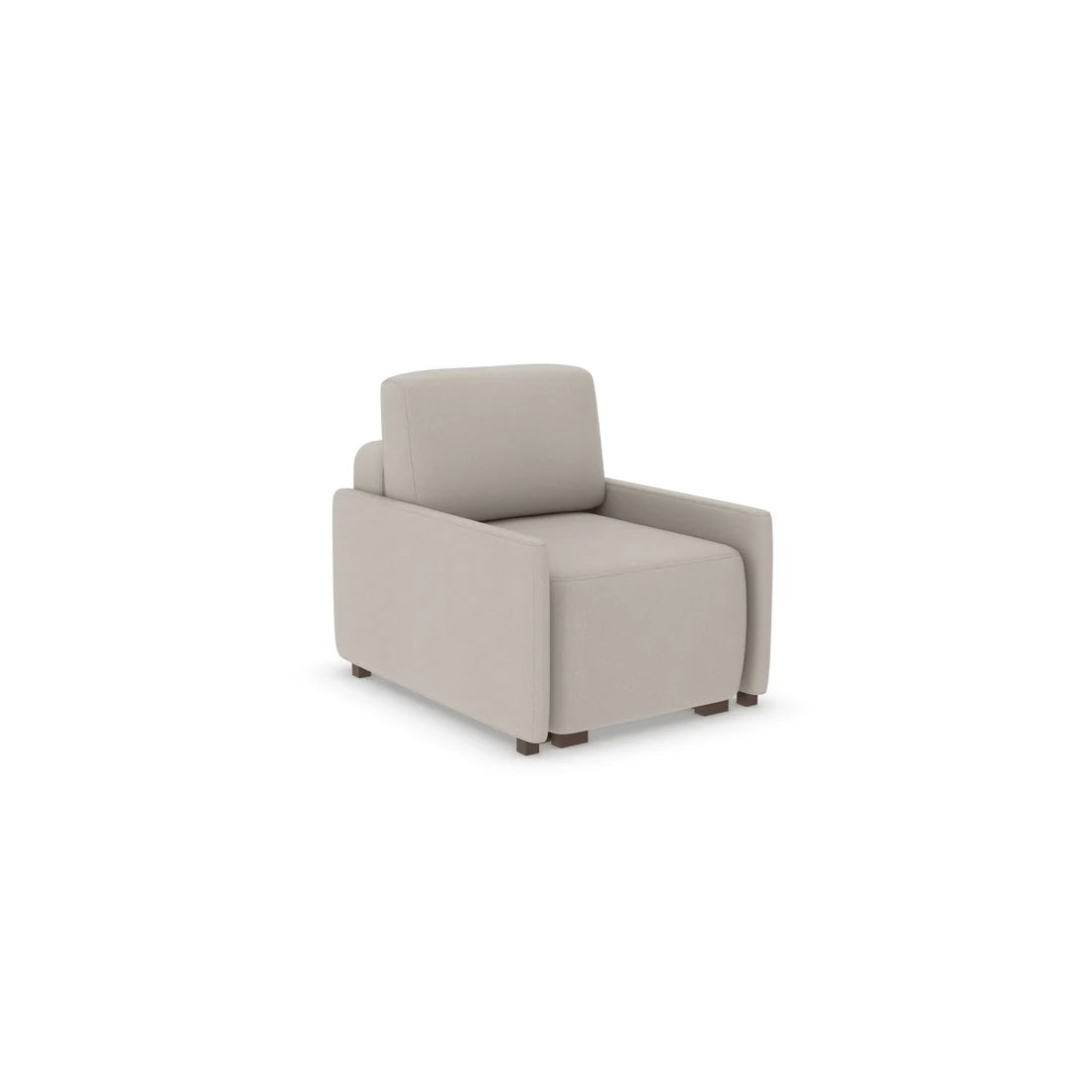 Ex Display - Poppy Chair Bed Settee-Micro Weave Linen (SHUB757)