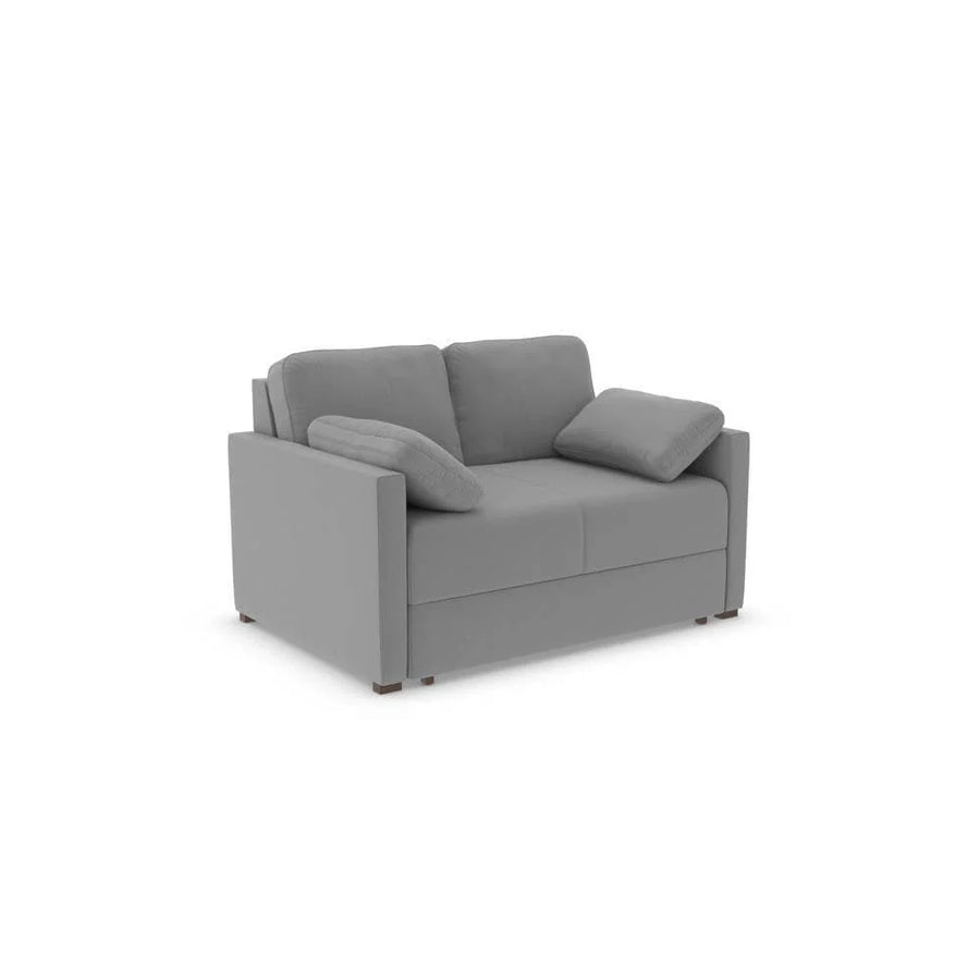Good To Go - Alice Two-Seater Sofa Bed-Micro Velvet Silver Grey (SHUB774)
