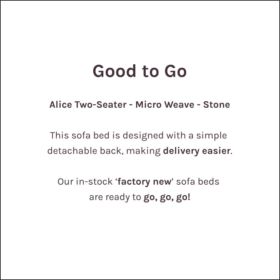 Good To Go | Alice Two-Seater
