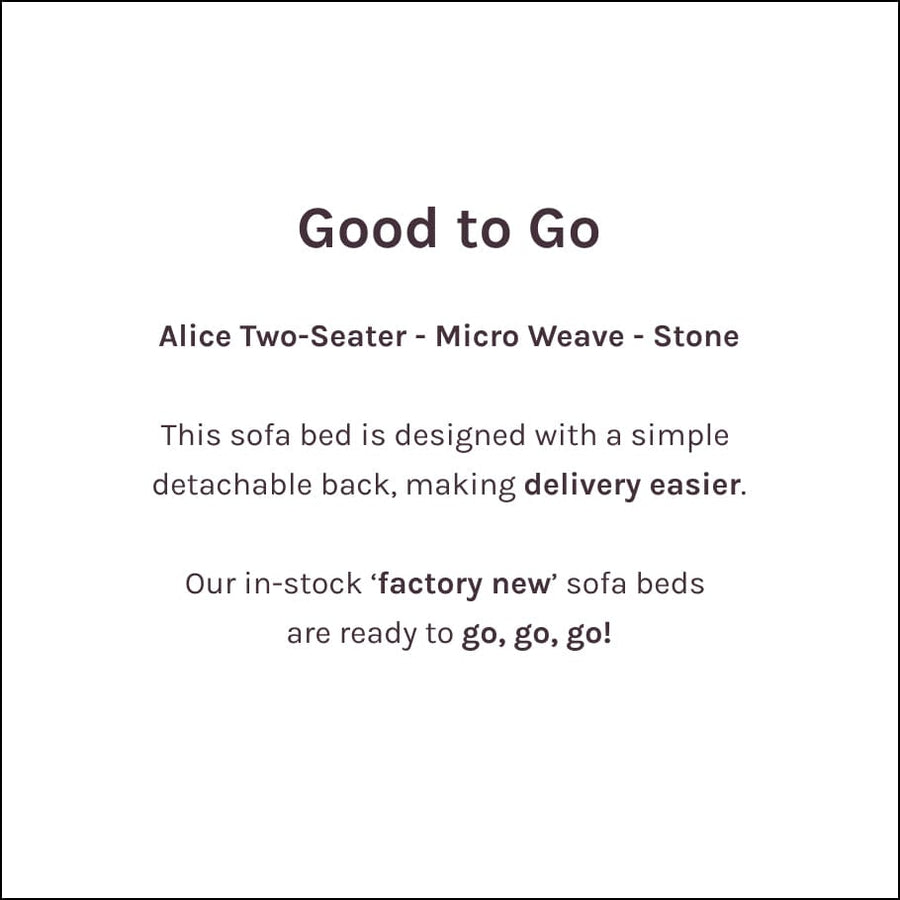 Good To Go | Alice Two-Seater