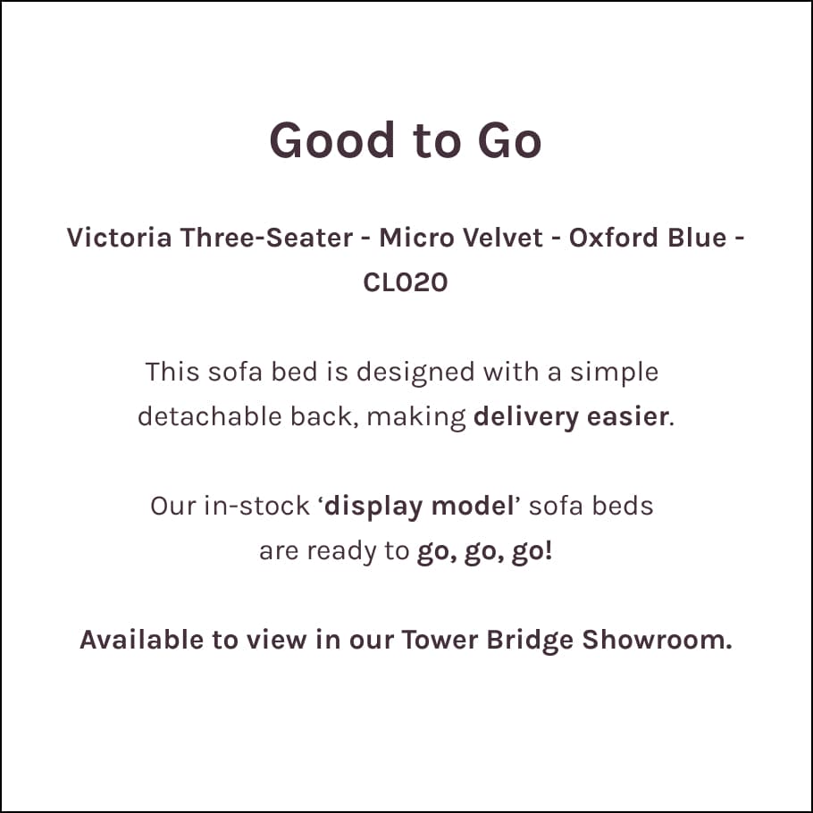 Good To Go | Victoria Three-Seater