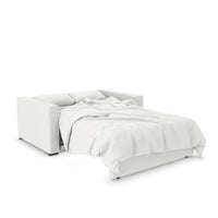 Ex Display - Charlotte Two Seater Sofa Bed - Micro Velvet - Silver grey (SHUB448)