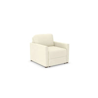 Odd Bump - Alice Chair Bed Settee - Micro Suede - Polar White (SHUB401)