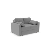 Ex Display - Charlotte Two Seater Sofa Bed - Micro Velvet - Silver grey (SHUB448)