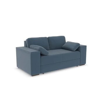 Good To Go - Victoria Three Seater Sofa Micro Velvet Pastel Blue - Shub480