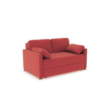 Ex Display - Alice Three-Seater Sofa Bed - Micro Velvet Coral Pink (Shub491)