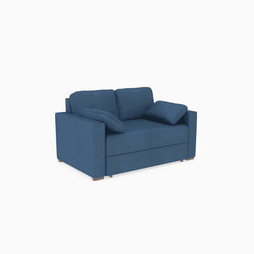 Ex Display - Charlotte Two-Seater Sofa Bed - Micro Weave Royal (Shub498)