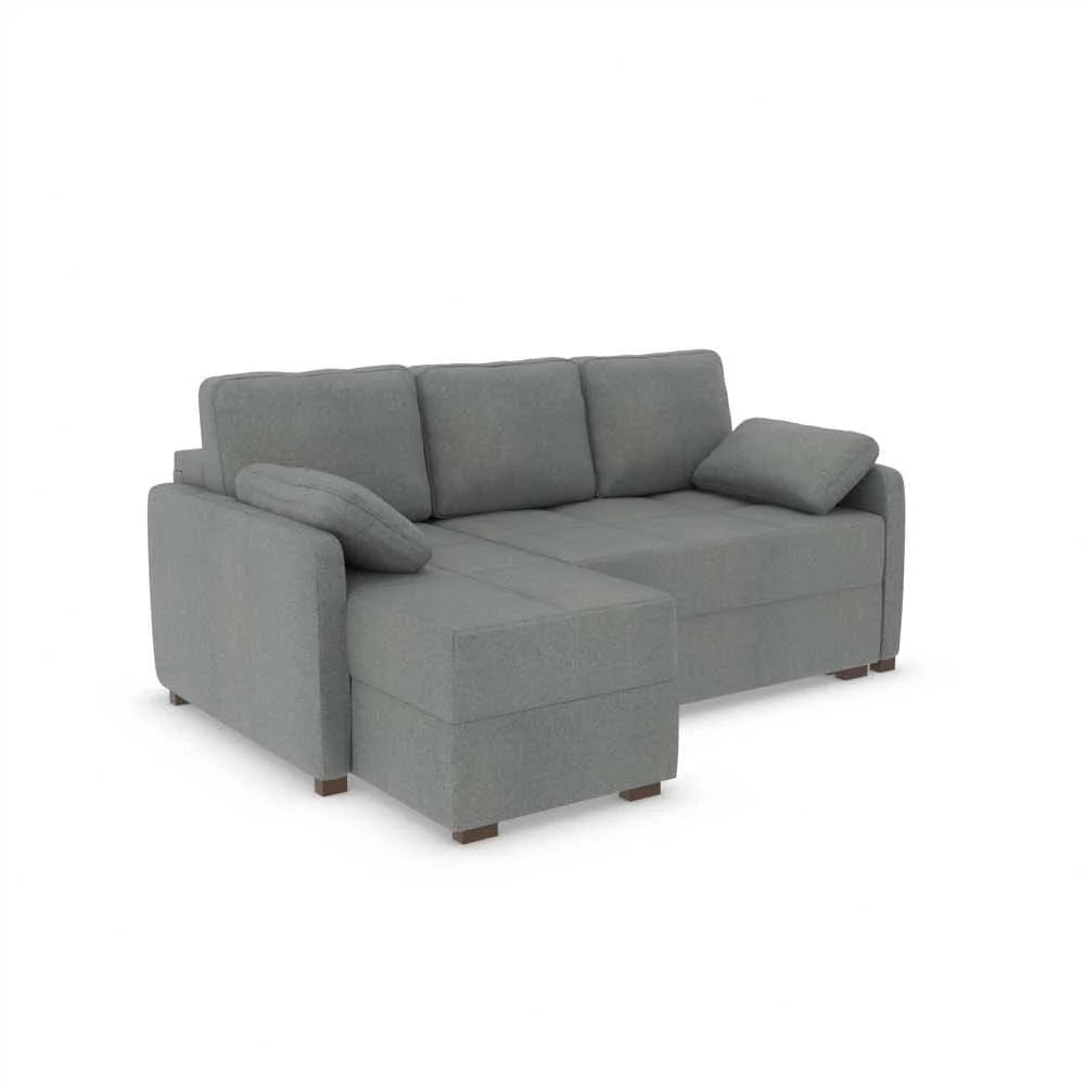 Good To Go - Ashley Corner Sofa Bed - LHF-Micro Weave Pebble (SHUB673)