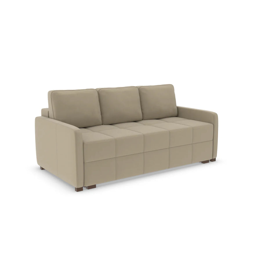 Ex Display - Ashley Three-Seater Sofa Bed-Micro Velvet Taupe (SHUB763)