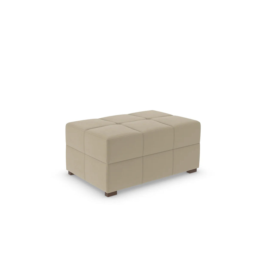 Ex Display - Ashley Corner Footstool - 108x70cm-Micro Velvet Taupe (SHUB765)