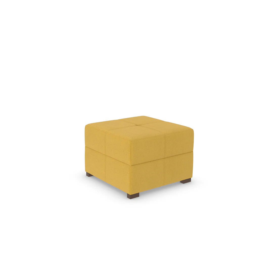 Ex Display Ashley Square Corner Footstool 72x72cm Micro Weave Sunflower