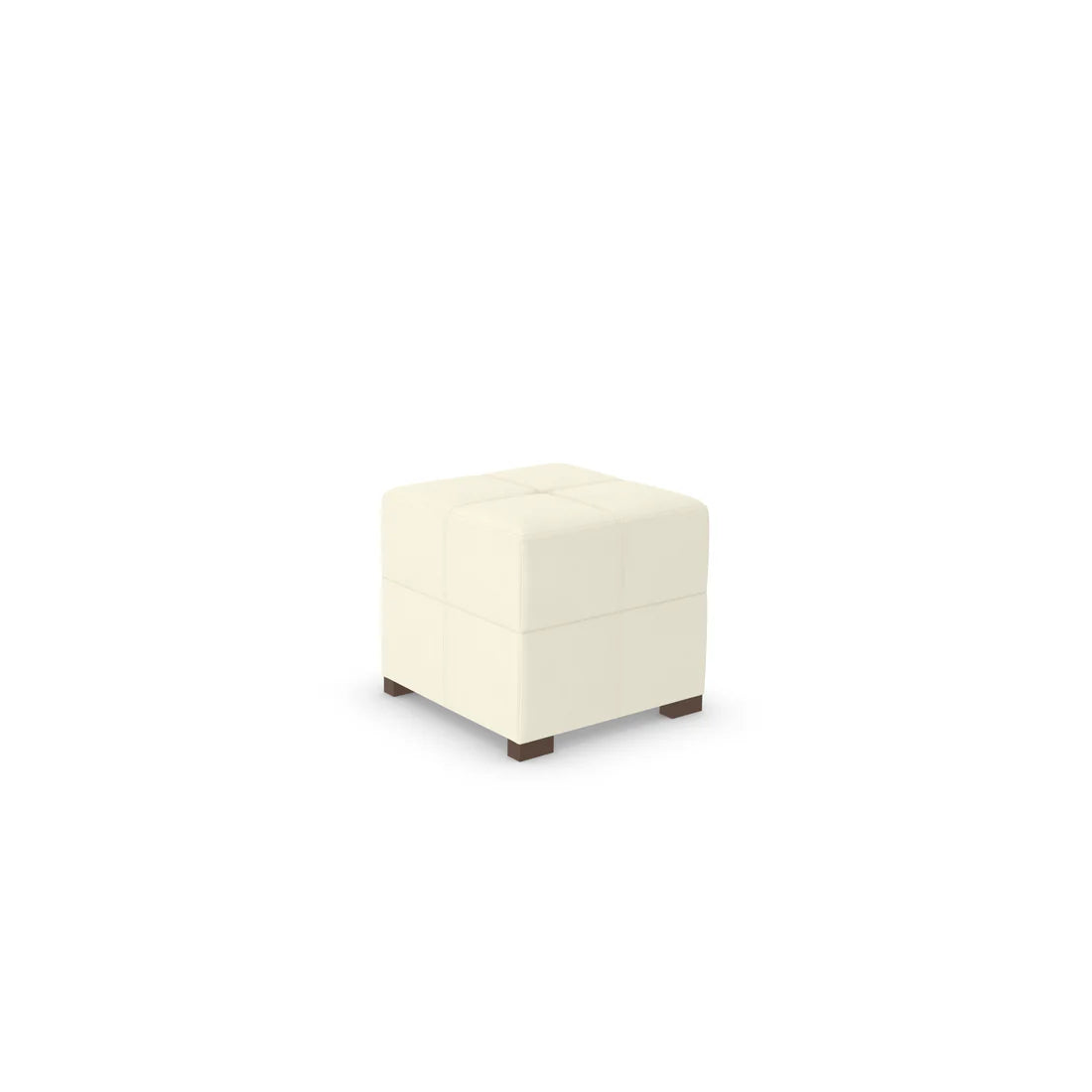 Ex Display - Ashley Corner Footstool - 55x55cm-Micro Suede Buttermilk (SHUB770)