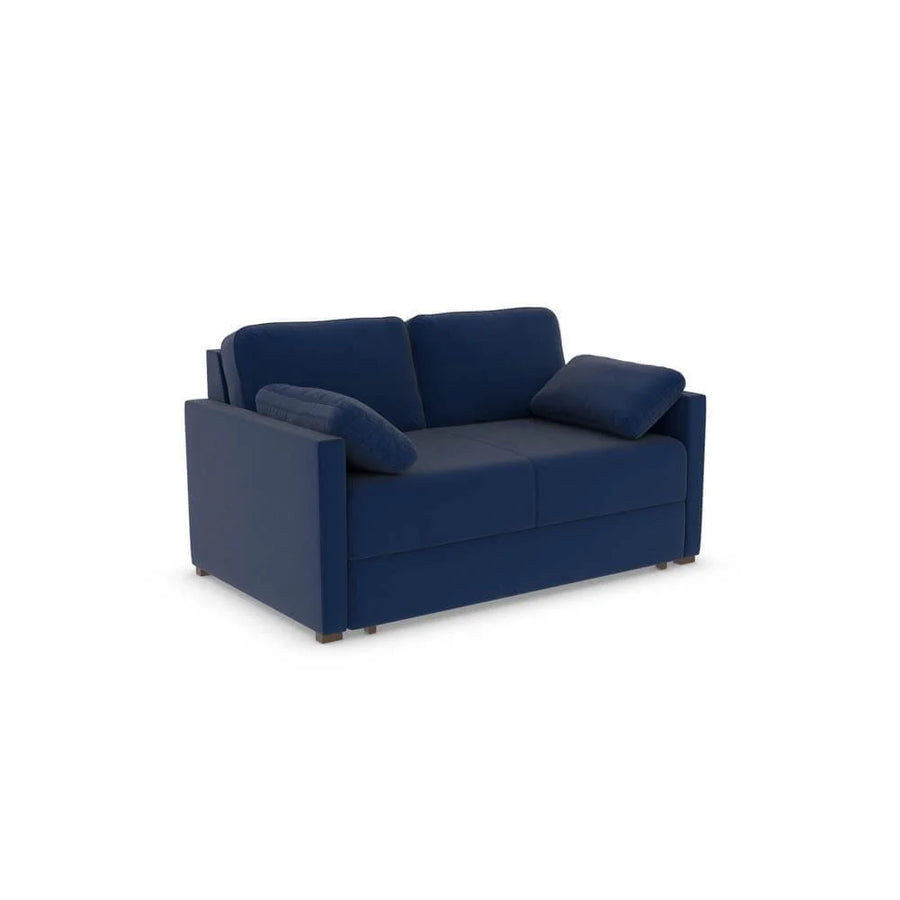 Good To Go - Alice Three-Seater Sofa Bed-Micro Velvet Oxford Blue (SHUB776)