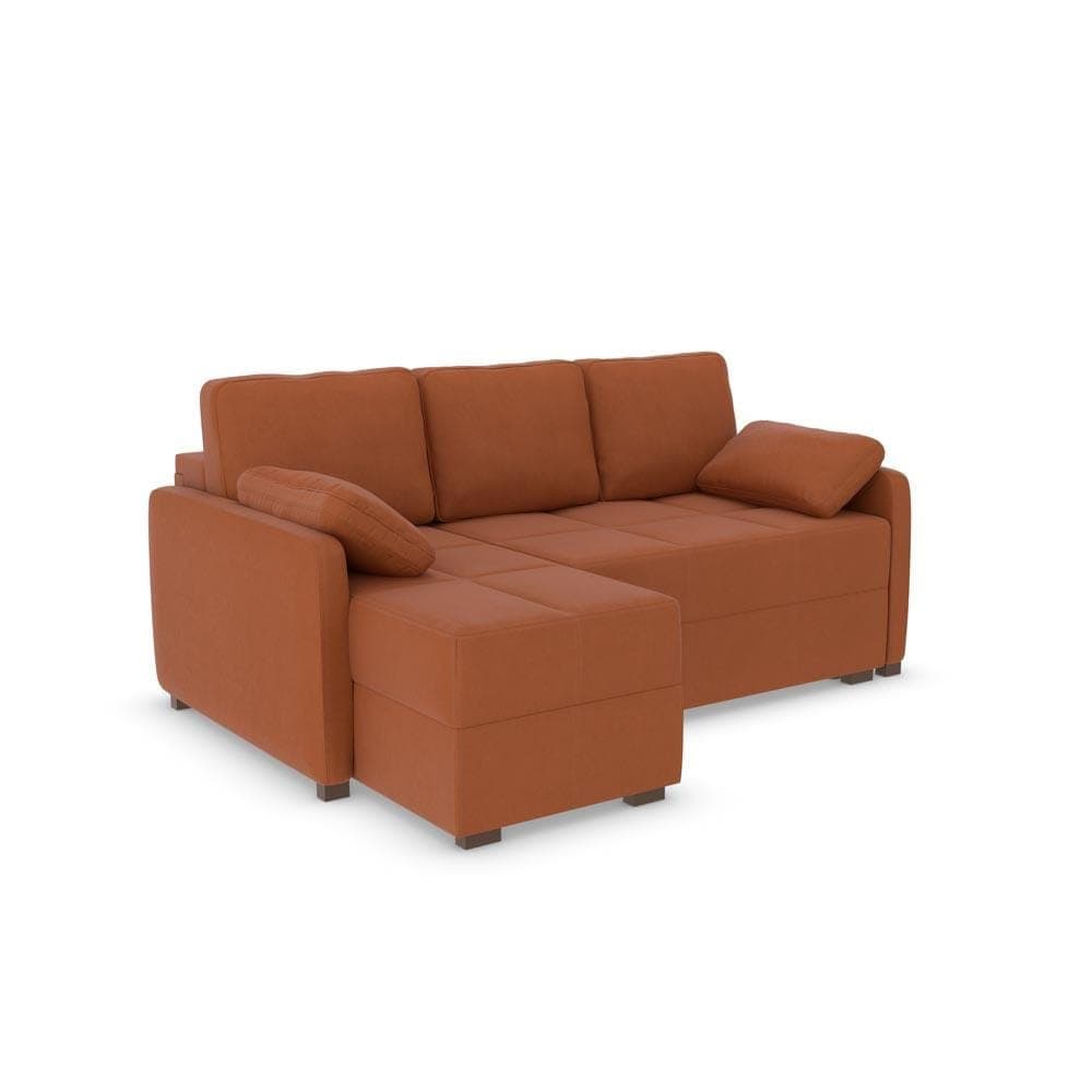 Ex Display Ashley Corner Sofa Bed LHF Micro Cloth Foxy